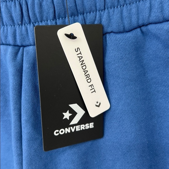 Converse All Star NWT Blue fleece Shorts men’s medium - Picture 4 of 9
